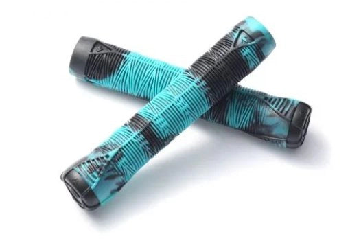 Envy Grips Black Teal Poignées Trottinette Scooters