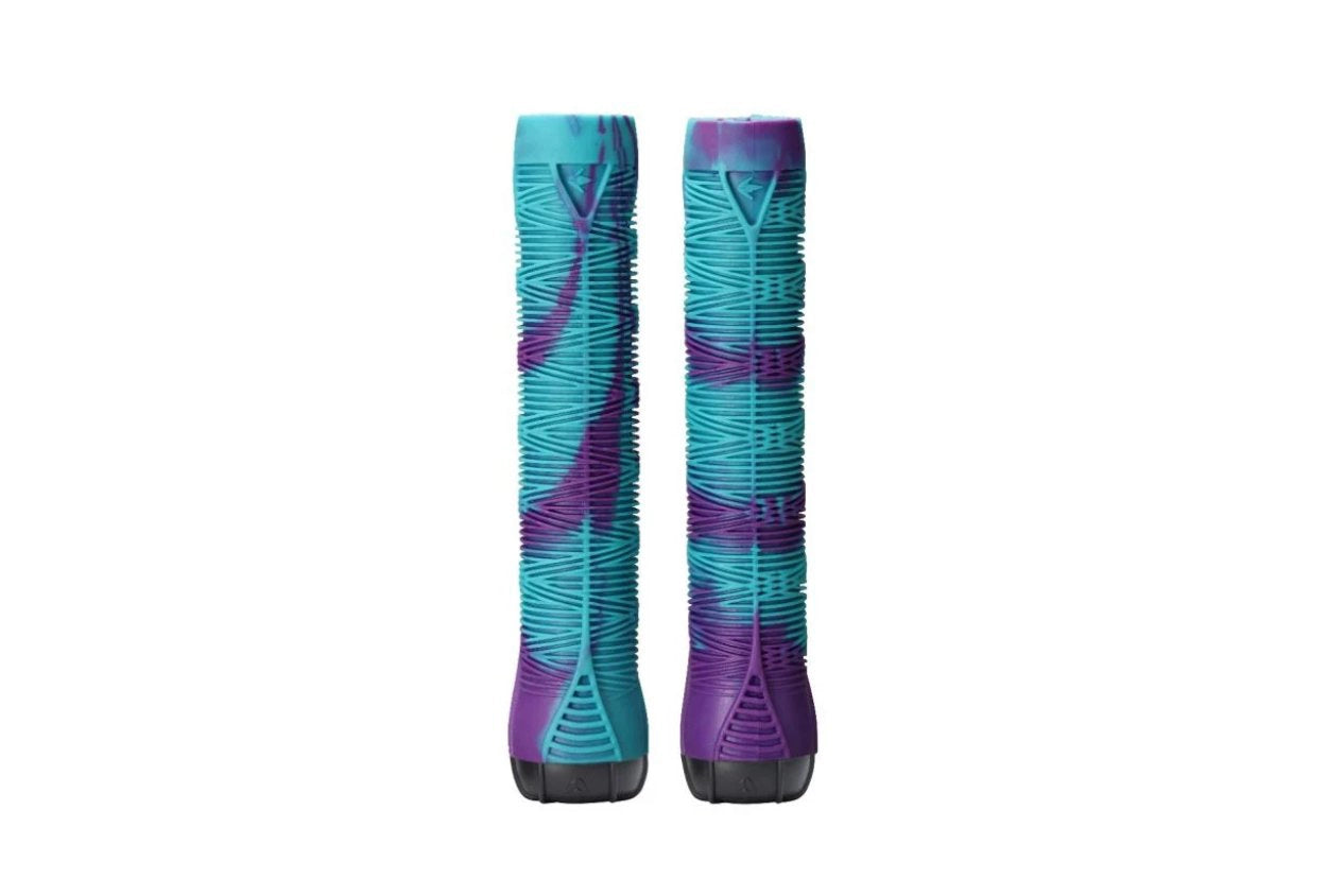 Envy Grips Purple Teal Poignées Scooter Trottinette