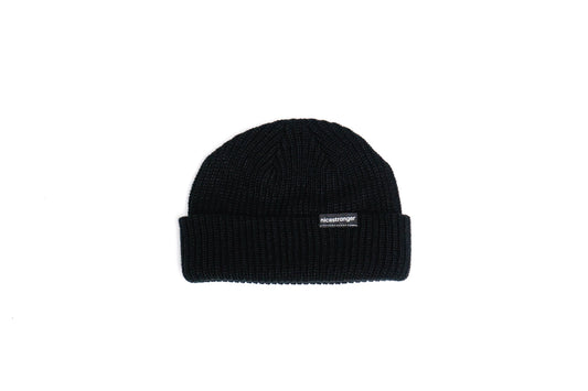 Nicestranger | Cable Beanie Black