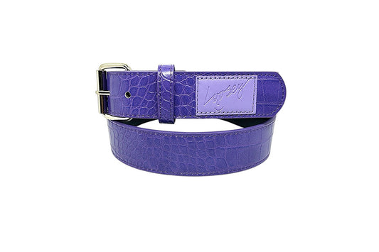 Loosey Loves You |  Belt Croc Skin Purple