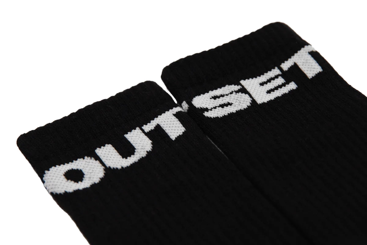 Outset | Crew Socks Black