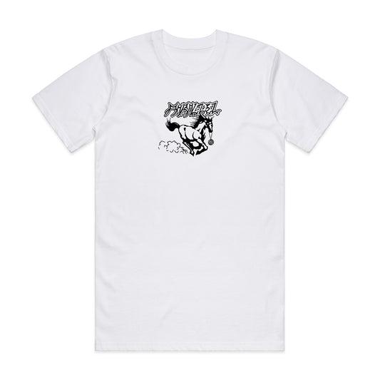 Parallel | Horse Tee White