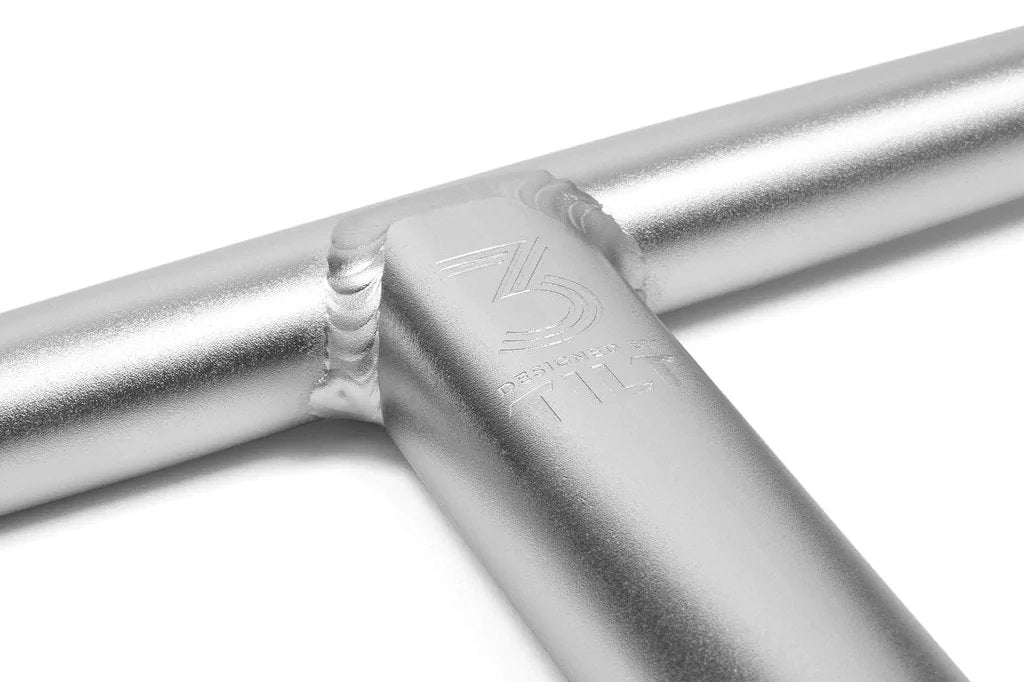 tilt rigid bar aluminum silver scooter handlebar
