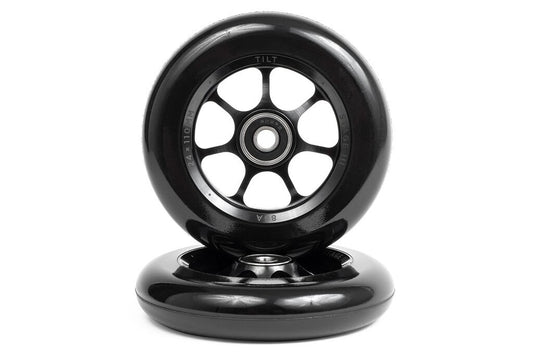tilt wheels black spoked roue trottinette