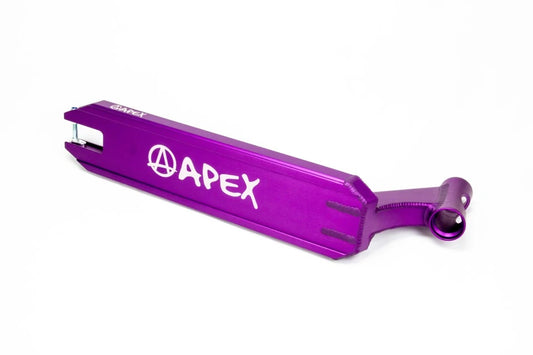 apex deck angled purple scooter trottinette