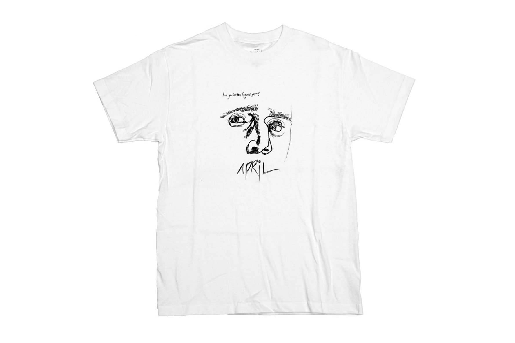 April | Face Tee White – Parallel Supply