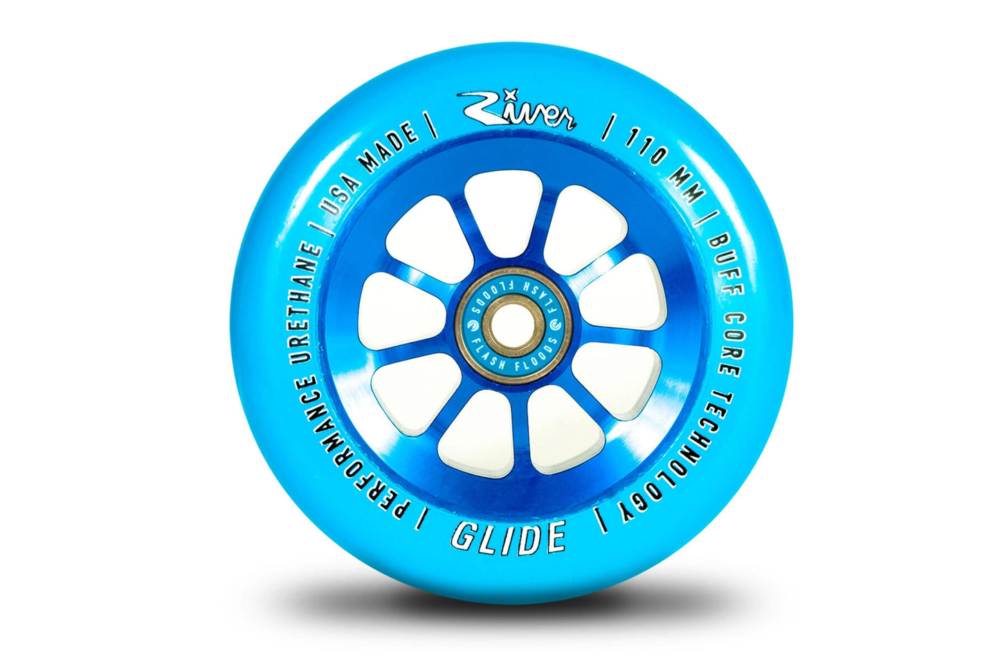 River | Wheels Glides Sapphire Blue 110mm (110x24)
